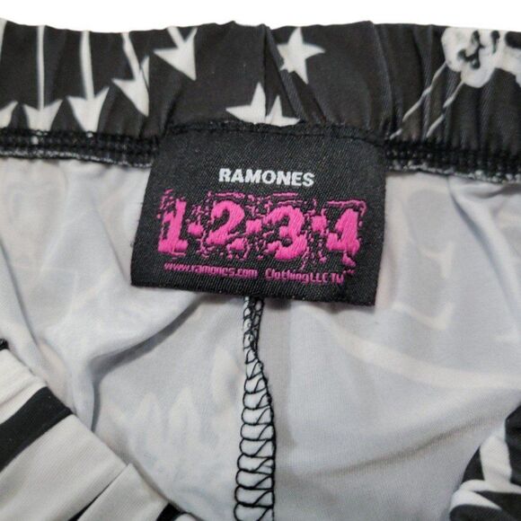 Ramones Pants Size Small W21"xL29.5" Ramones 1-2-3-4 Leggings Punk Rock Printed - Picture 5 of 5
